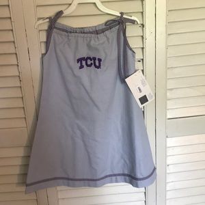 Children’s TCU Collegiate dress Size 4. NWT